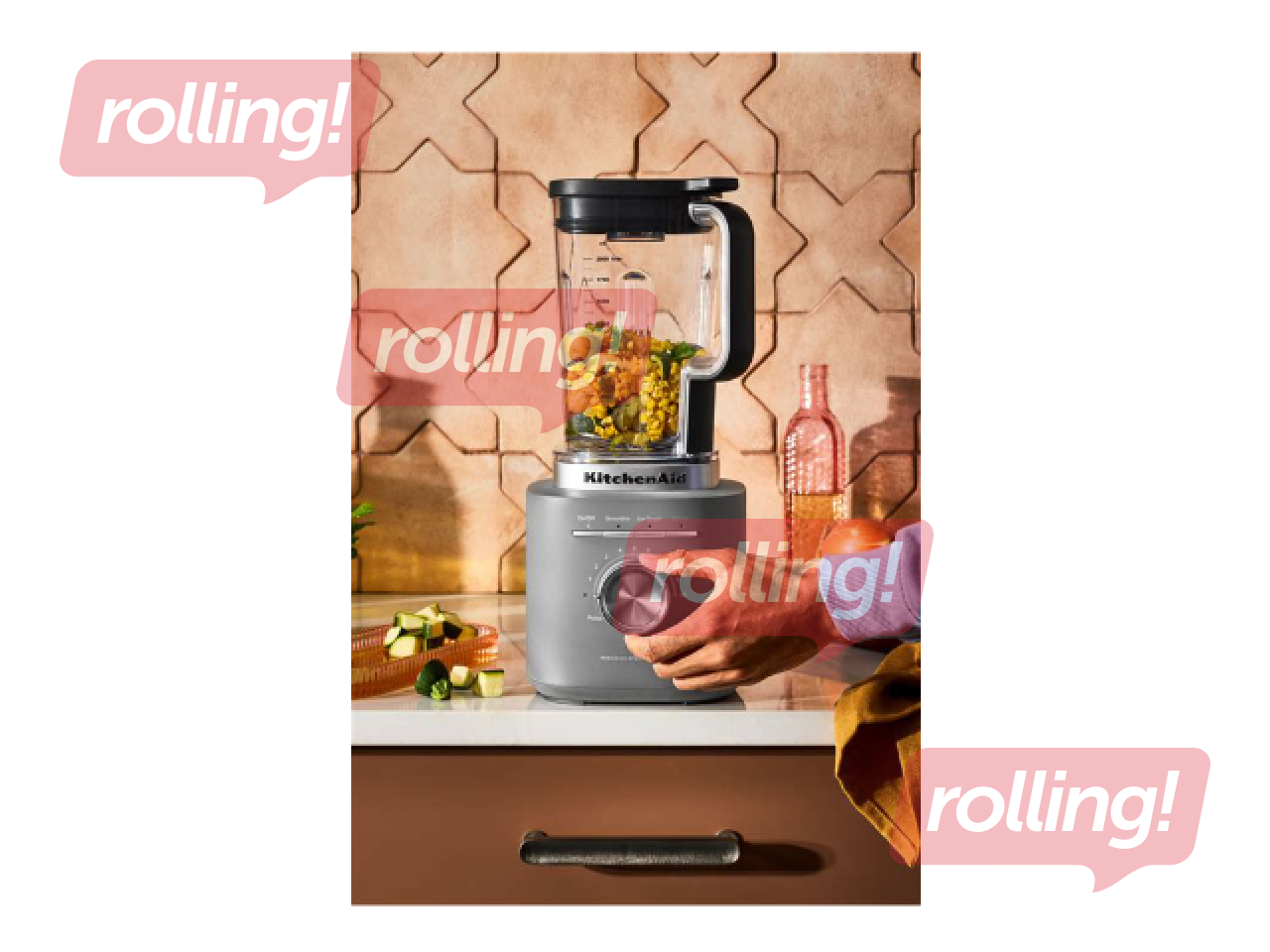 Blenderis KitchenAid Pure Power, 2l, 1700W, pelēks