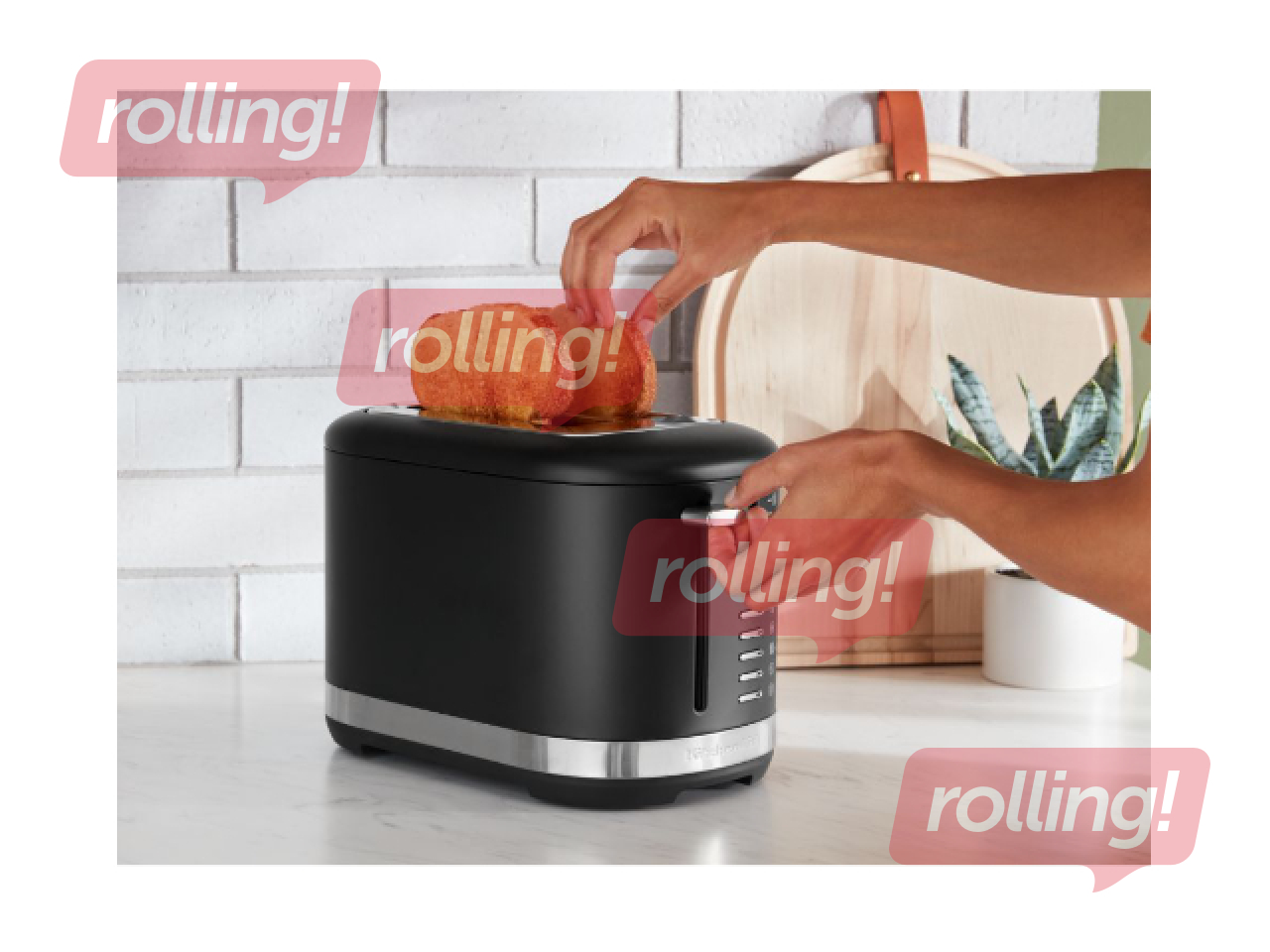 Tosteris KitchenAid, 980W, matēts, melns