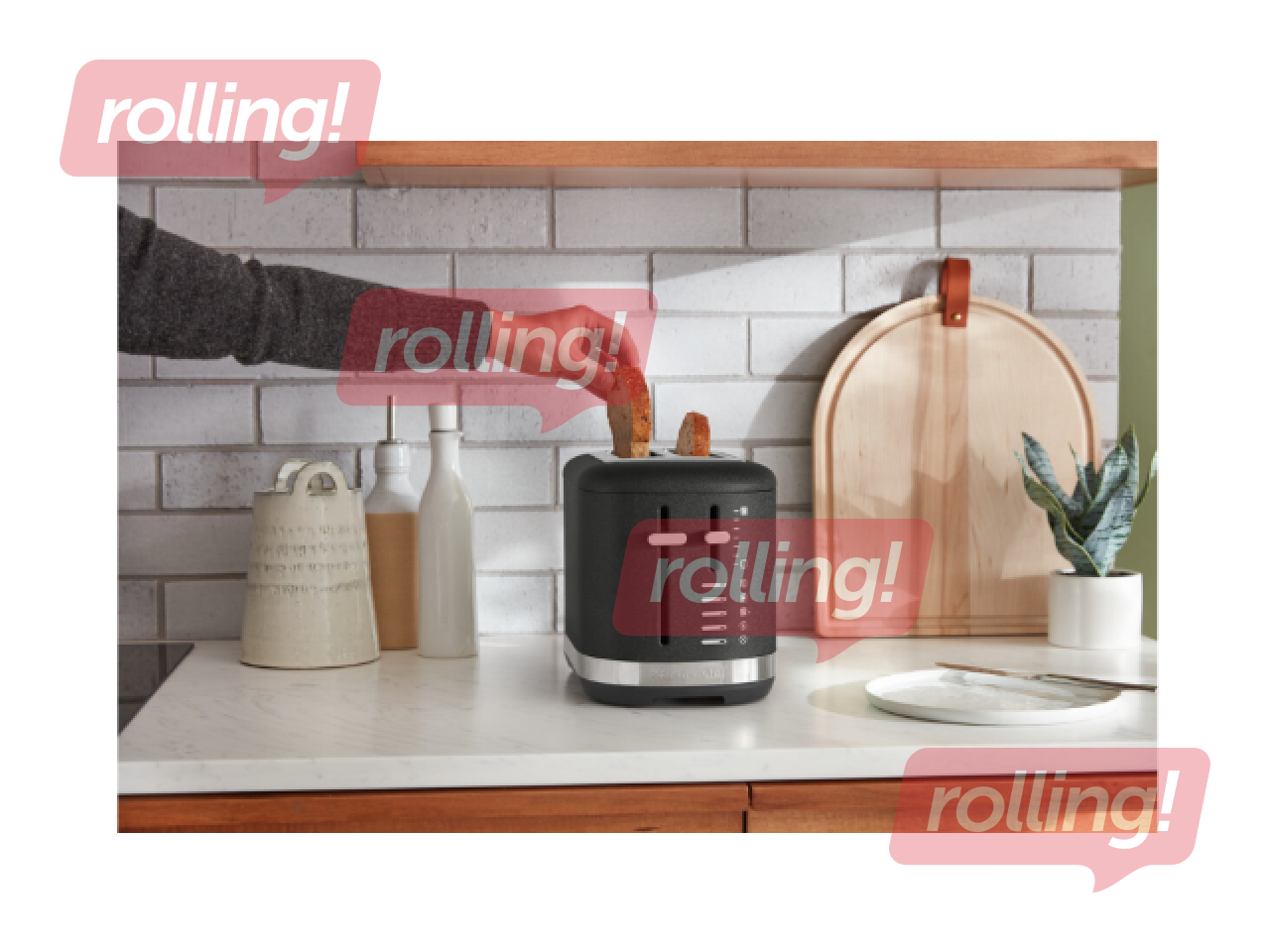 Tosteris KitchenAid, 980W, melns