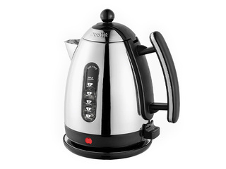 Электрический чайник Dualit Lite, 1.5л, 3000Вт, нержавеющая сталь, чёрный