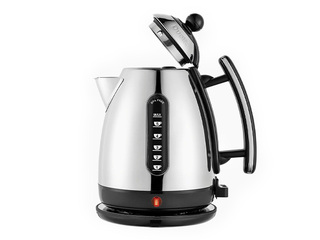 Электрический чайник Dualit Lite, 1.5л, 3000Вт, нержавеющая сталь, чёрный