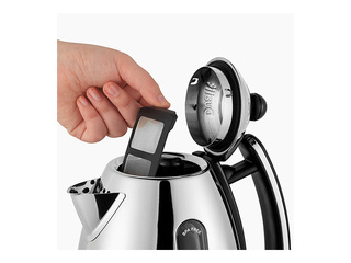 Tējkanna elektriskā Dualit Lite, 1.5l, 3000w, nerūsējošais tērauds, melna