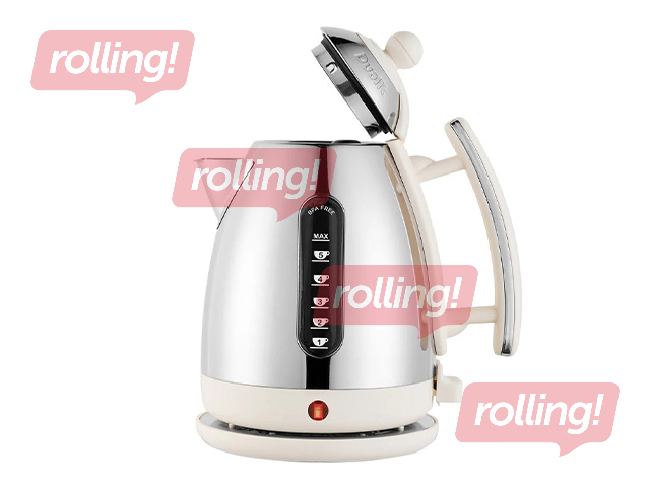 Electric kettle Dualit Lite, 1.5l, 3000W, stainless steel, cream