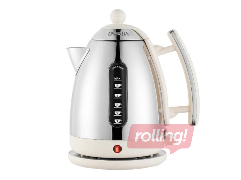 Tējkanna elektriskā Dualit Lite, 1.5l, 3000w, nerūsējošais tērauds, krēmkrāsas