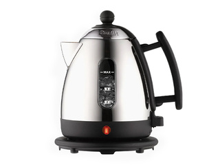 Электрический чайник Dualit Mini, 1л, 2000Вт, нержавеющая сталь, чёрный