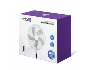 Напольный вентилятор Viento-R Kobi Windstar, 40Вт, белый