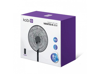 Grīdas ventilators Viento-R Kobi Windstar, 40W, melns