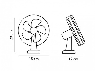 Desk fan Viento Clip Kobi Windstar, 4.9W, white