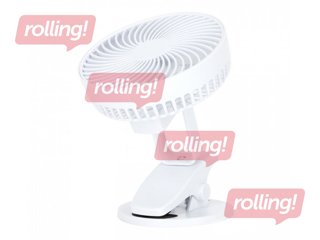 Galda ventilators Viento Clip Kobi Windstar, 4.9W, balts