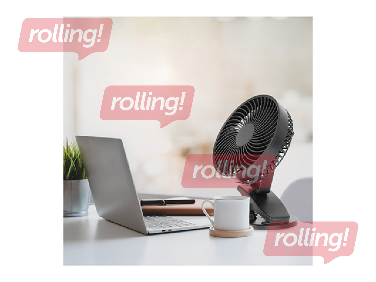 Desk fan Viento Clip Kobi Windstar, 4.9W, black