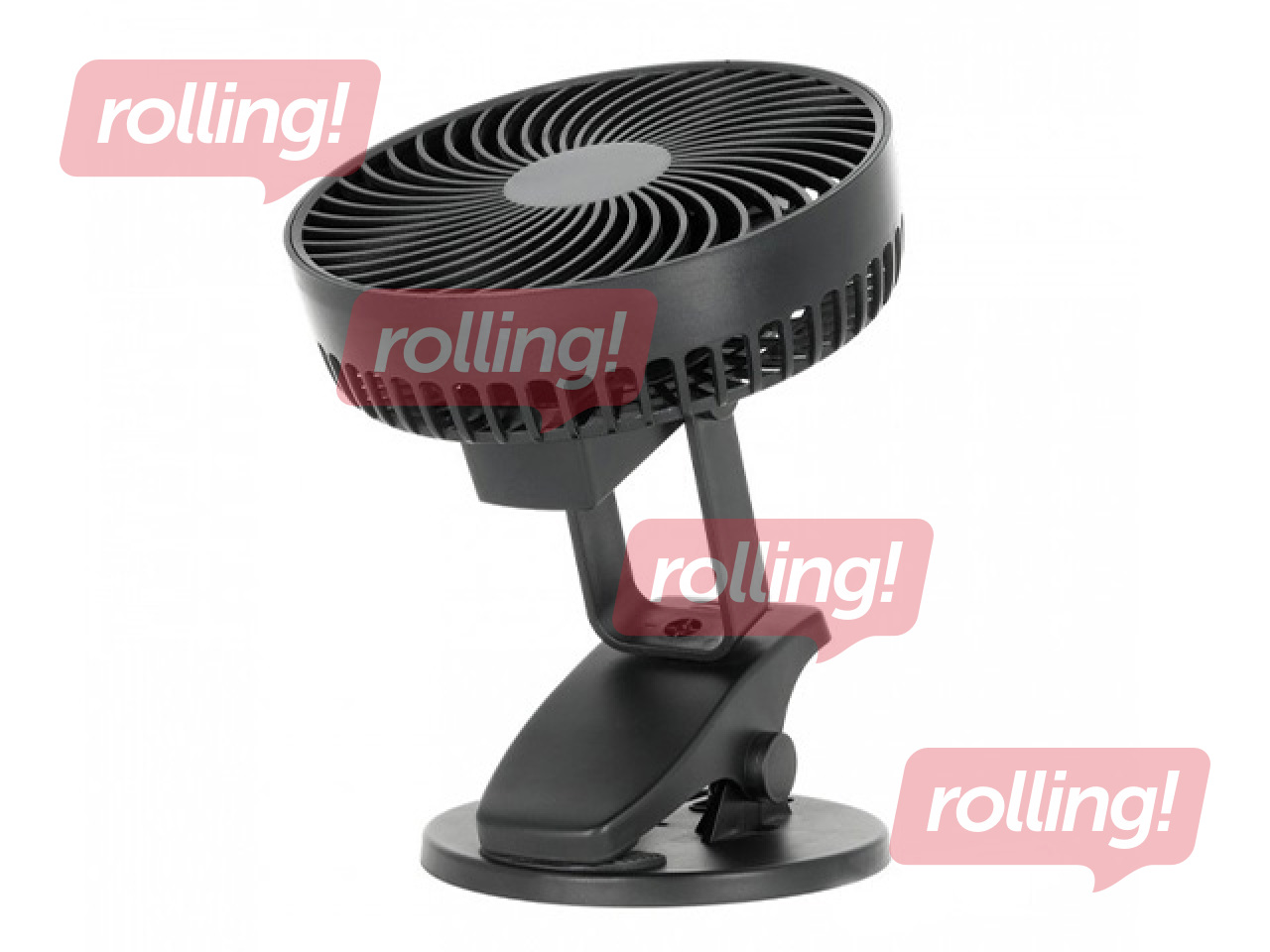 Galda ventilators Viento Clip Kobi Windstar, 4.9W, melns