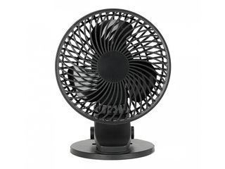 Galda ventilators Viento Clip Kobi Windstar, 4.9W, melns