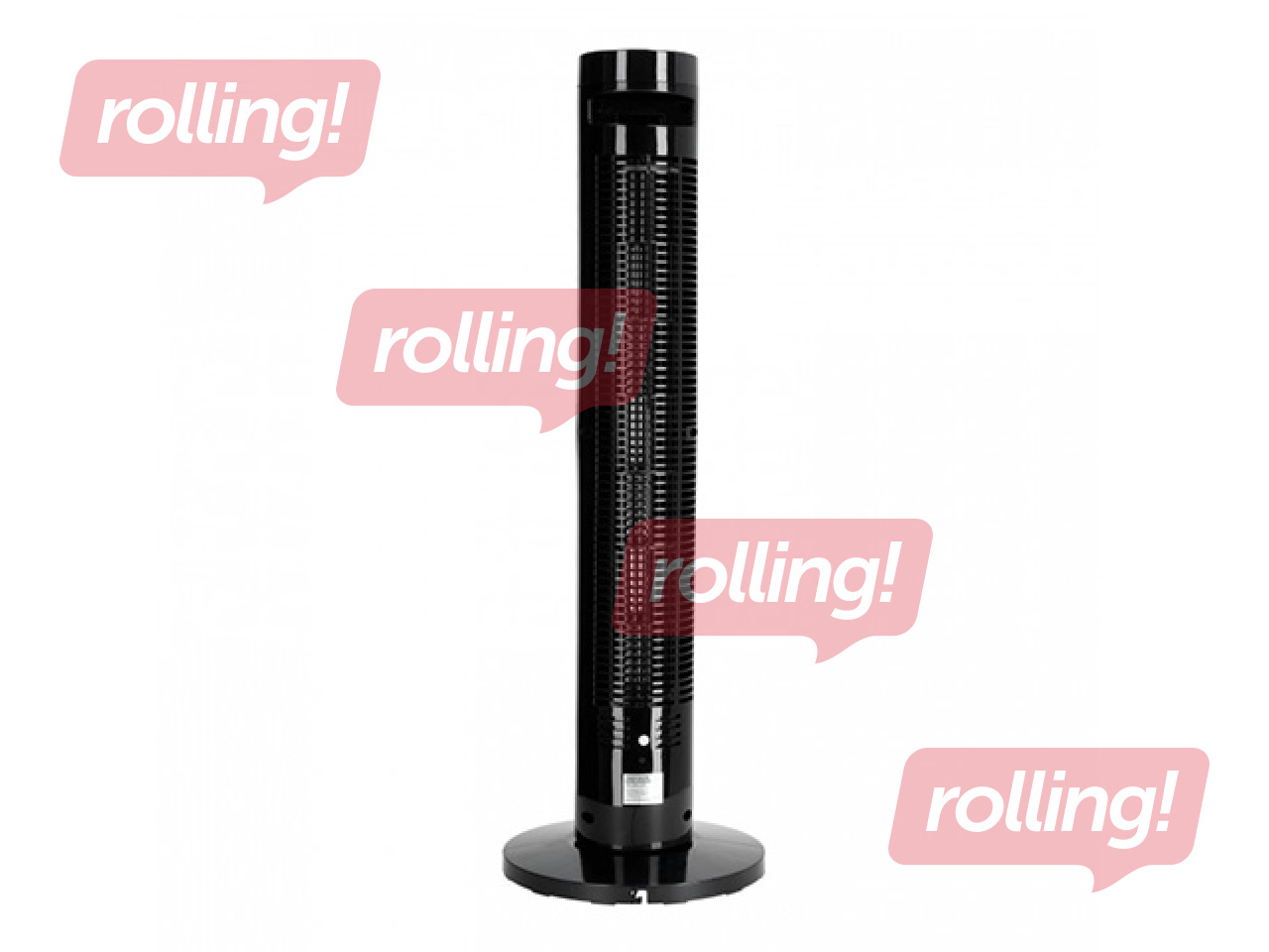 Tower floor fan Hoorn Kobi, with remote control, 45W, black