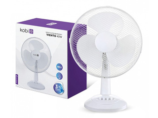 Desk fan Viento Kobi Windstar, 40W, white