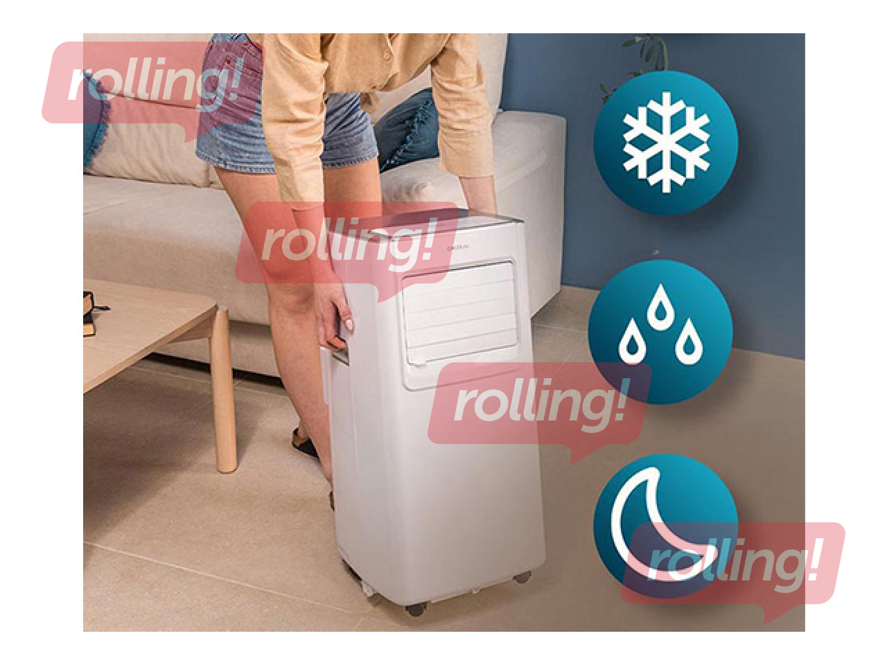 Gaisa kondicionieris ForceClima 7550, pārnēsājams, balts