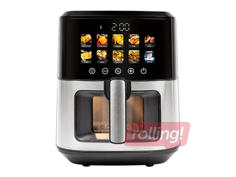 Аэрогриль ProfiCook FR1286, 6.5л, чёрный/серебристый