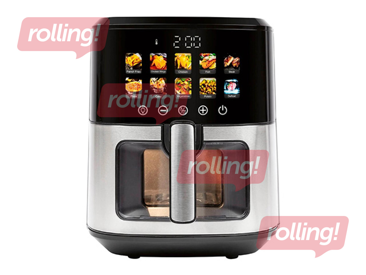 Аэрогриль ProfiCook FR1286, 6.5л, чёрный/серебристый