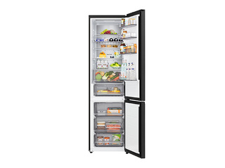 Ledusskapis LG, h-203cm, c klases, melns