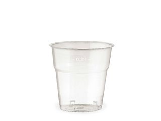 Plastic cups, transparent, 200ml, 50 pcs.