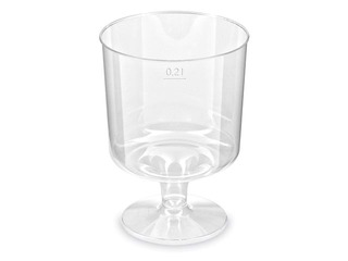 Cups of wine, plastic, 200 ml, 10 pcs.