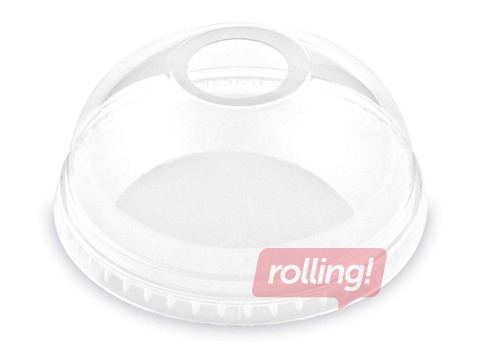 Vāki glāzēm, plastmasas, kupola 0.3 l, 0.4 l, 0.5 l glāzēm ar caurumu, 50 gab