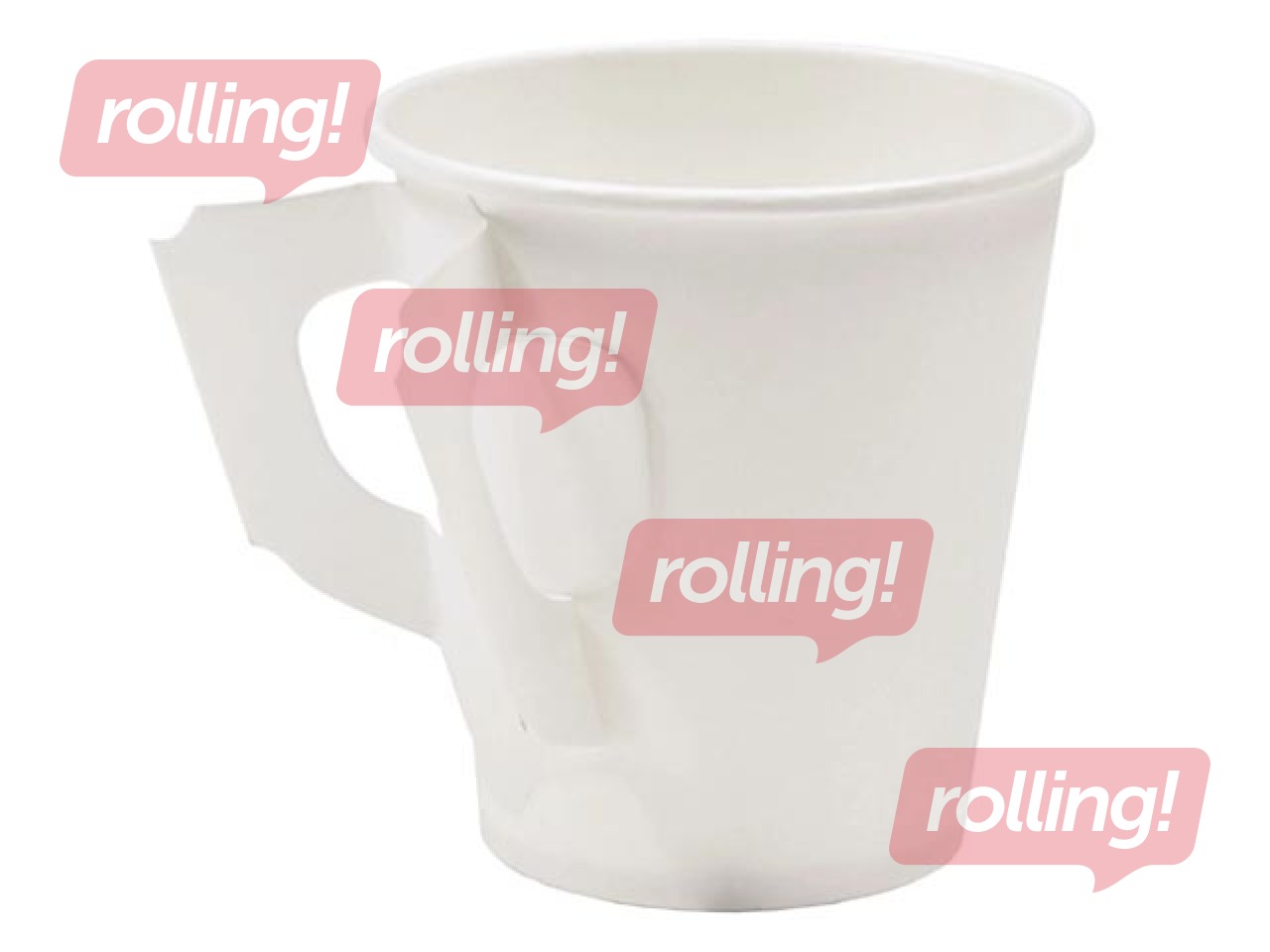 Glāze karstajiem dzērieniem, kartona ar osiņu, balta, 180ml, 50 gab.