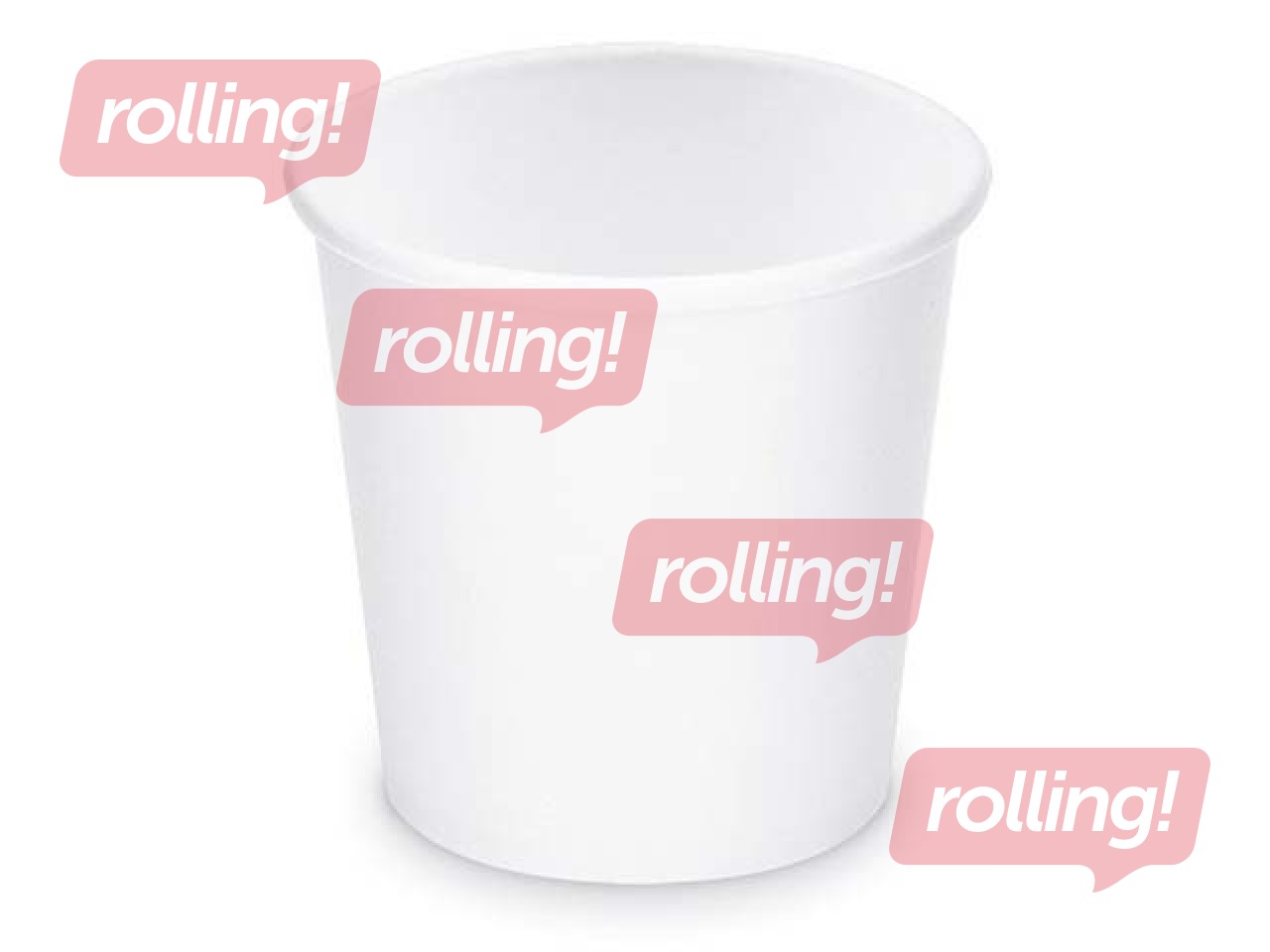 Topsid kuumade jookide jaoks ø 62mm, 110ml, valged, 50 tk