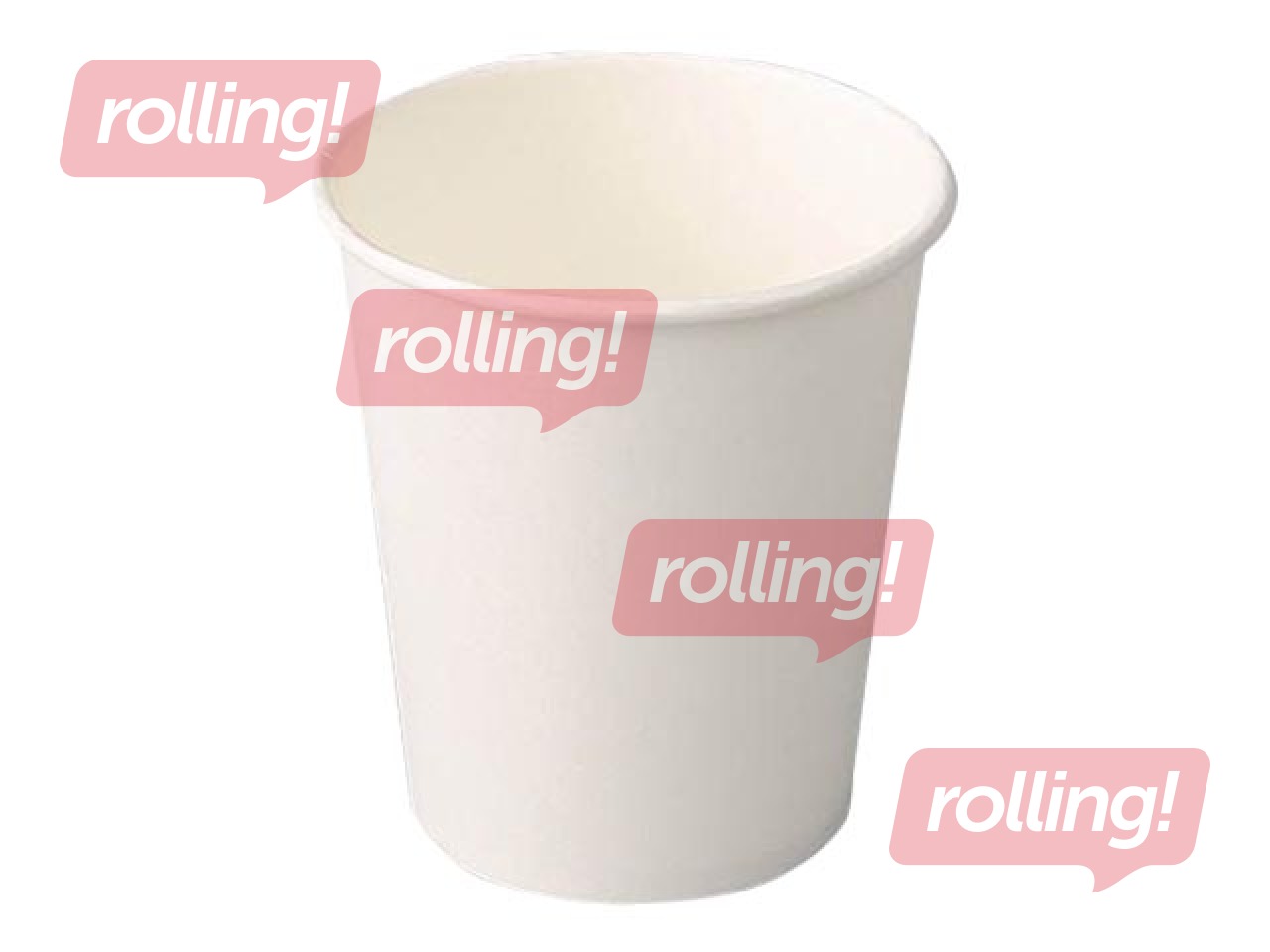 Glāzes papīra ø90mm, 300 ml, baltas, 50 gab