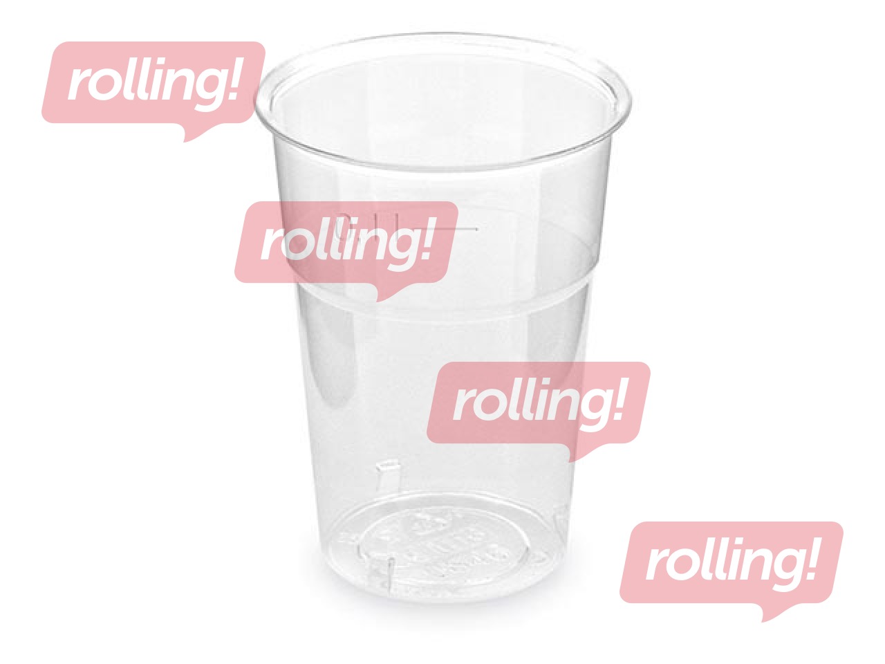 Plastic cups, transparent, 100ml, 50 pcs.