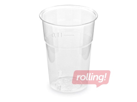 Plastiktopsid, läbipaistvad, 100ml, 50 tk.