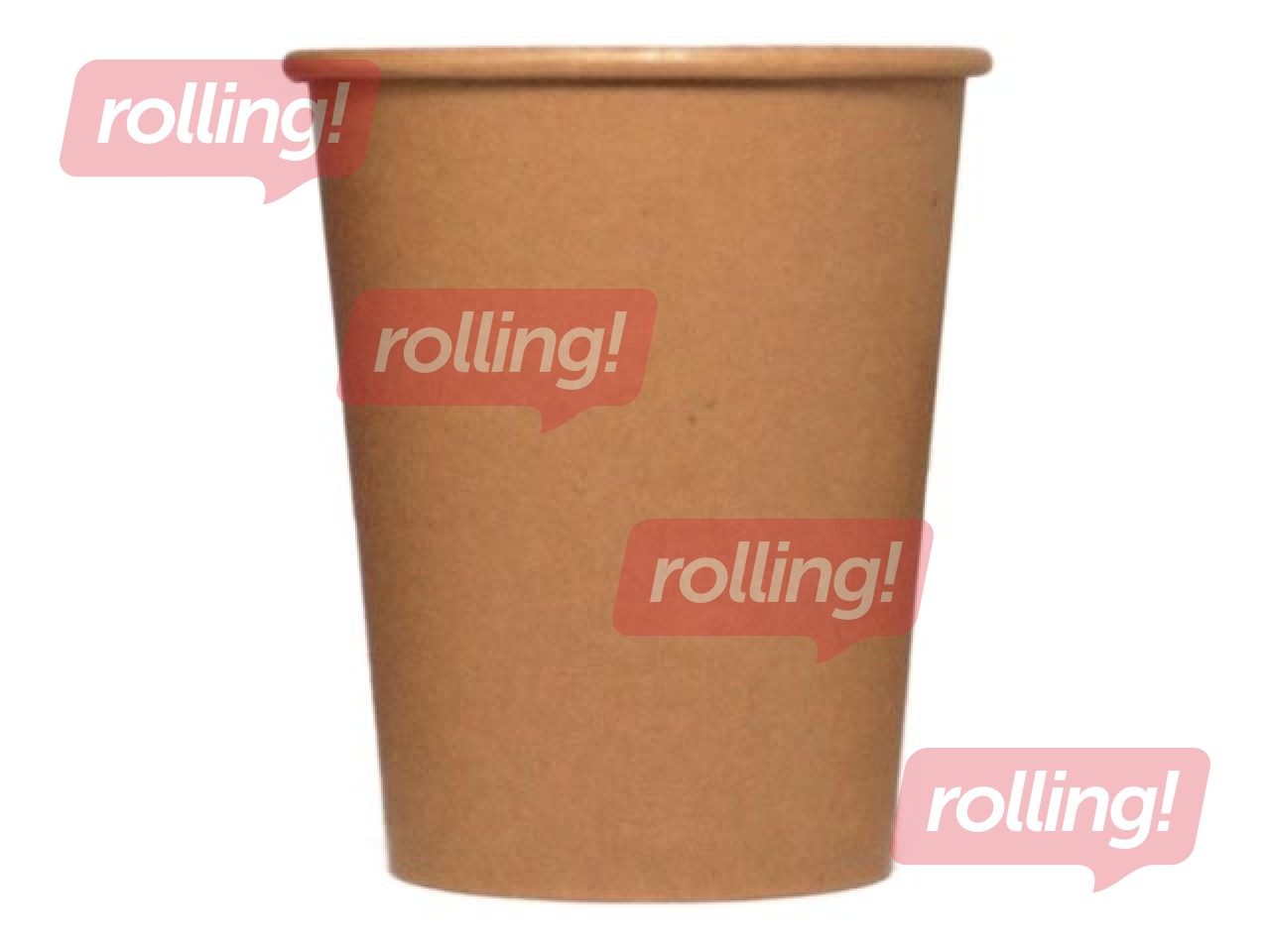 Glāzes papīra ø80mm, kraft, 250ml, brūnas, 50 gab.