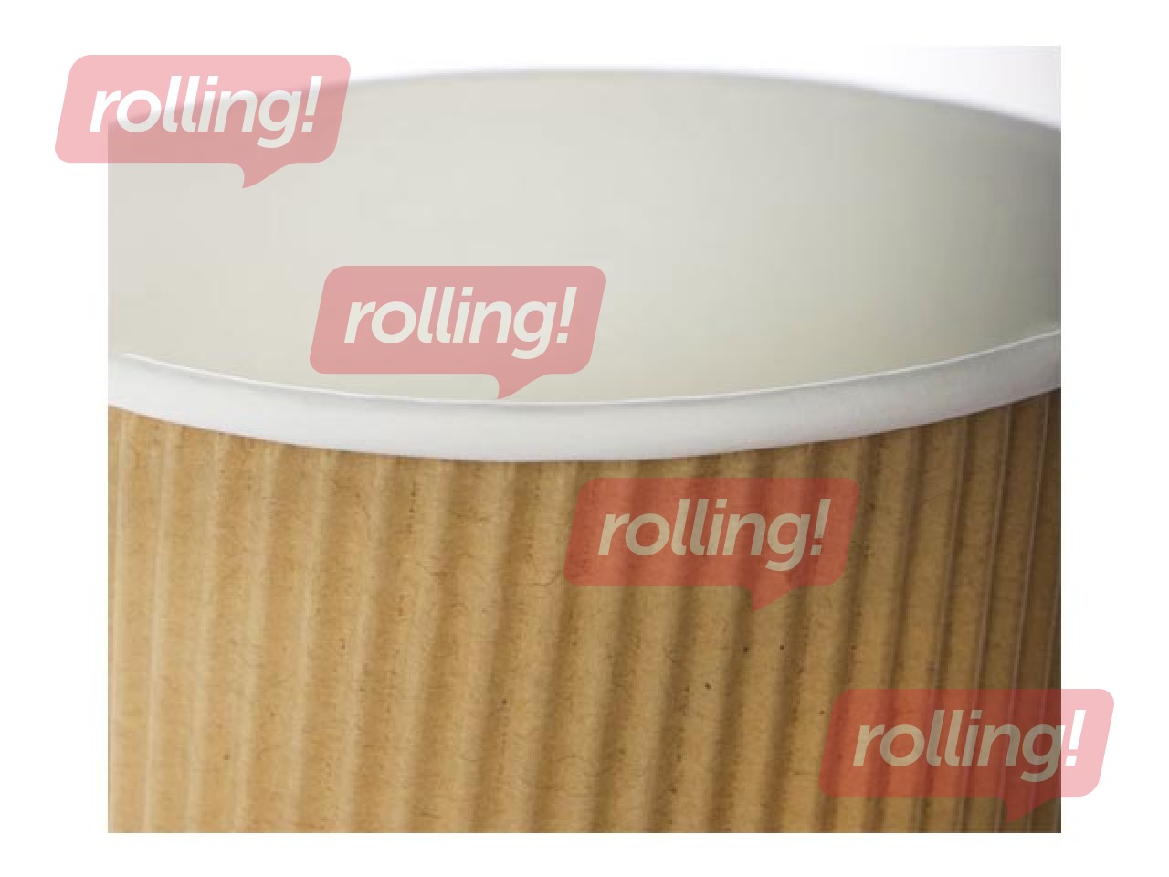 Glāzes papīra ar reljefu un dubulto sienu, ø90mm, 350ml, 25 gab.