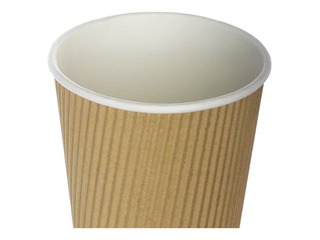 Glāzes papīra ar reljefu un dubulto sienu, ø90mm, 350ml, 25 gab.