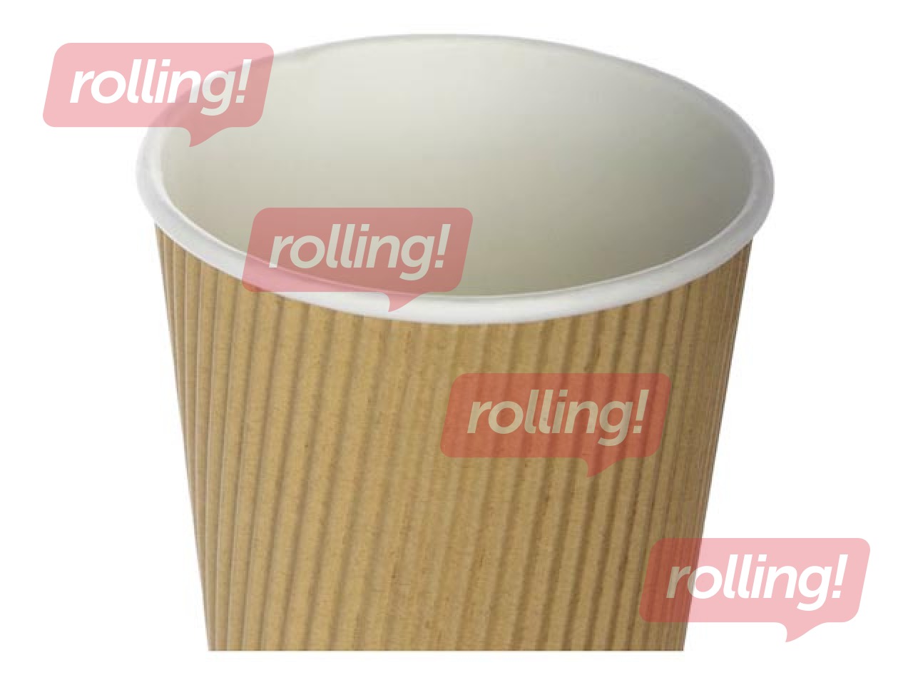 Glāzes papīra ar reljefu un dubulto sienu, ø90mm, 350ml, 25 gab.