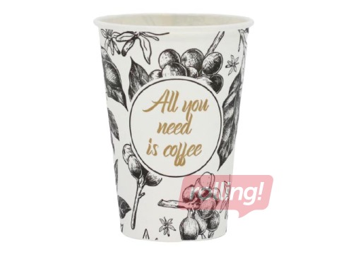 Бумажные стаканчики All You Need, белый, ø80мм, 250мл, 100 шт.
