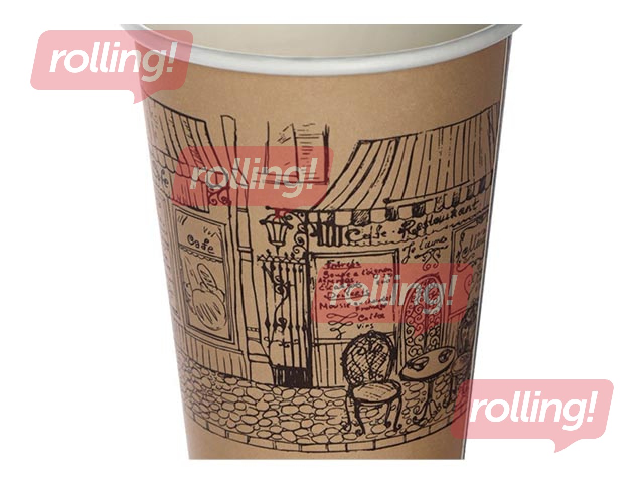 Glāzes papīra Finest Selection, ø80mm, 350ml, 50 gab.