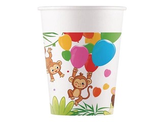 Бумажные стаканчики Джунгли, ø80мм, 200мл, 8 шт.