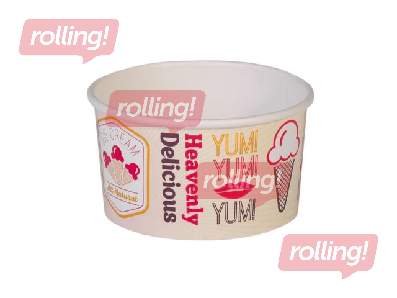 Deserta trauciņš, papīra, Ø85mm, 160ml, 25 gab.