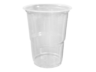 Glāzes plastmasas, caurspīdīgas, 300ml, 50 gab.