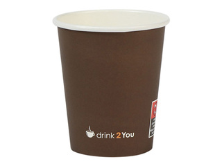 Paper cups Drink 2 You, Ø80mm, 250ml, 50pcs