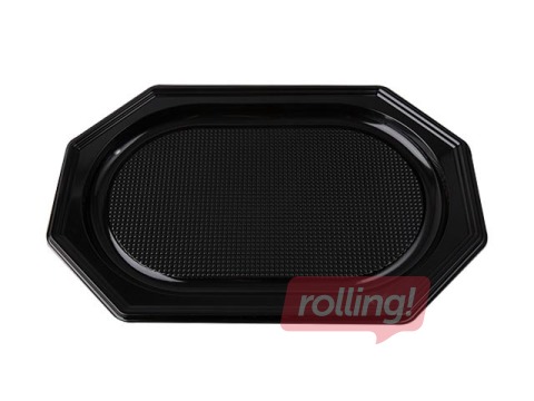 Пластиковые подносы 45 x 30 x 25 см, чёрные, ПЭТ, 10 шт.