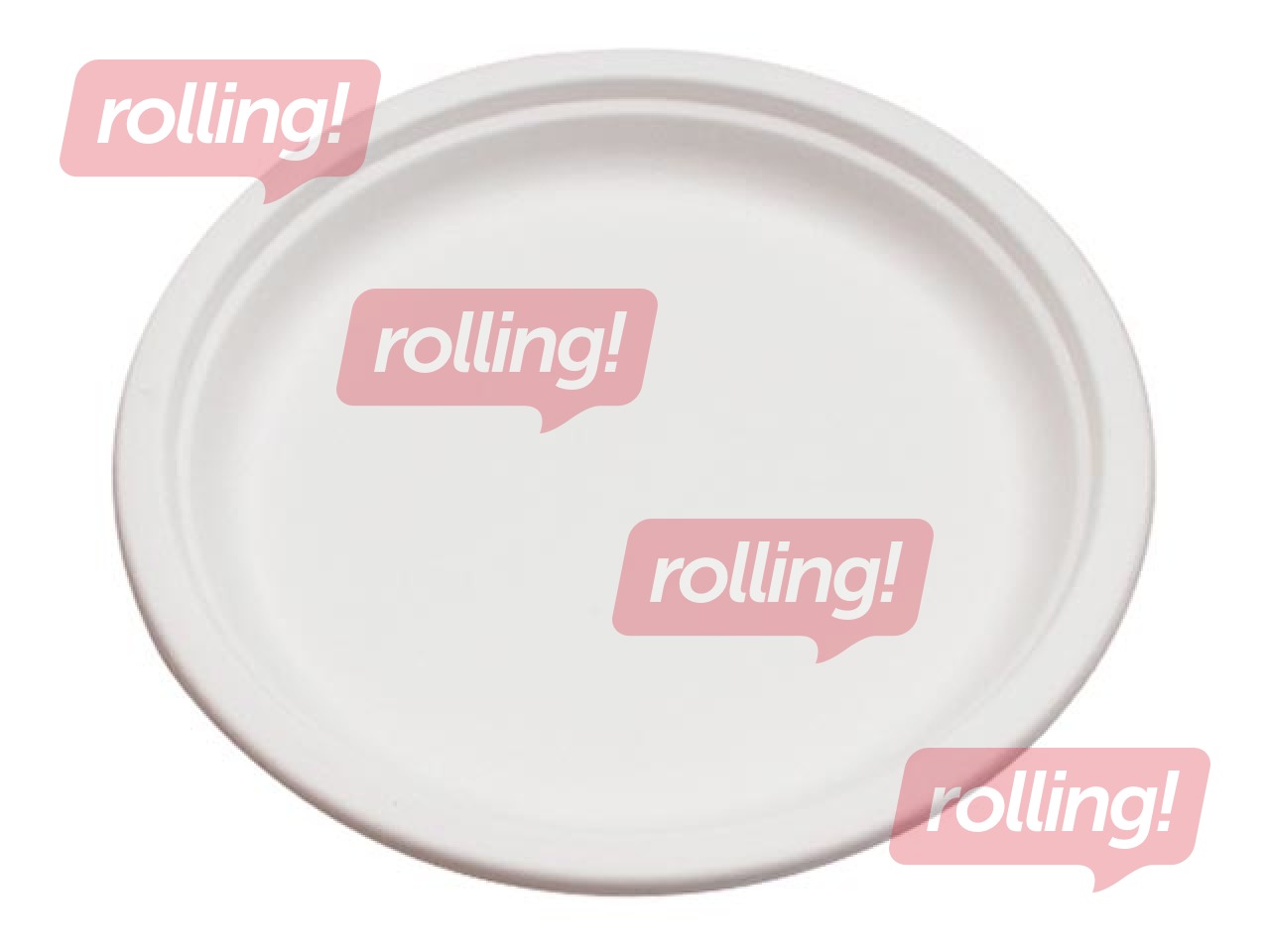 Suhkruroost alustassid, 15 cm, 50 tk, valged