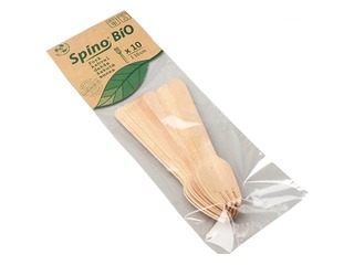 Forks, wood, 16cm, 10 pcs.