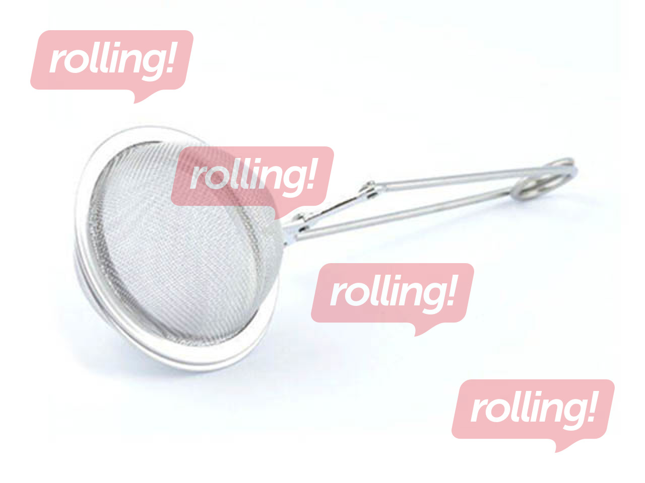 Tea strainer with holder, ø4.5x16cm