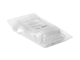 Tējkarotes plastmasas, atkārtoti lietojamas, caurspīdīgas, 50 gab.