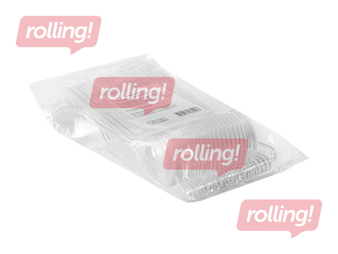 Tējkarotes plastmasas, atkārtoti lietojamas, caurspīdīgas, 50 gab.