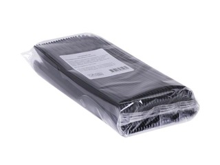 Naži plastmasas, atkārtoti lietojami, melni, 50 gab.