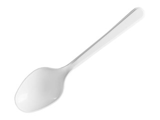 Spoons plastic, reusable, white, 50 pcs.
