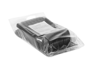 Teelusikad plastikust, korduvkasutatav, must, 50 tk