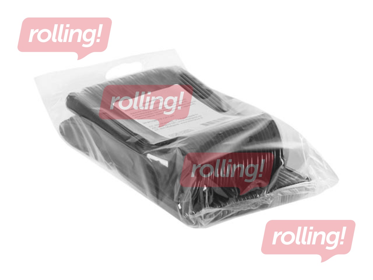 Teelusikad plastikust, korduvkasutatav, must, 50 tk